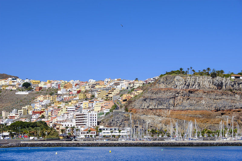 加那利群岛的La Gomera, san Sebastian de La Gomera, the harbor